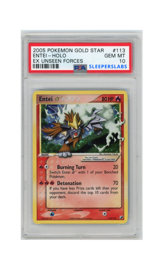 (EN) 2005 Entei Gold Star - PSA 10