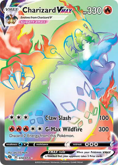 (EN) 2020 Rainbow Charizard - PSA 10