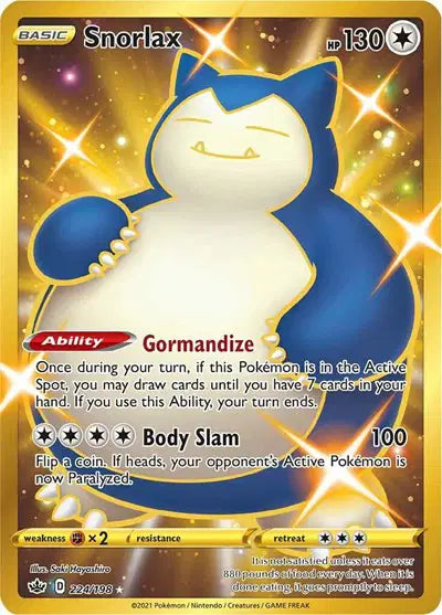 (EN) 2021 Gold Snorlax - PSA 10